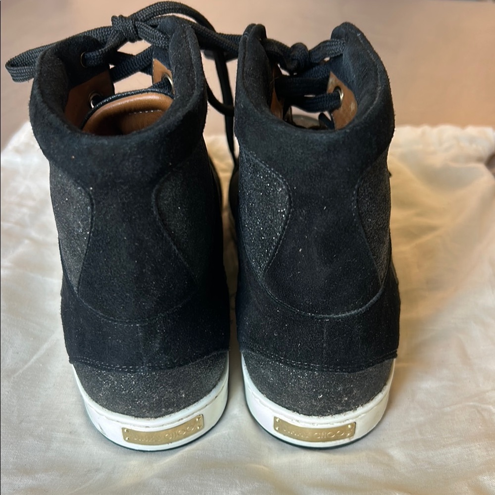 Jimmy Choo Black Luxe Sneakers - Picture 3 of 4